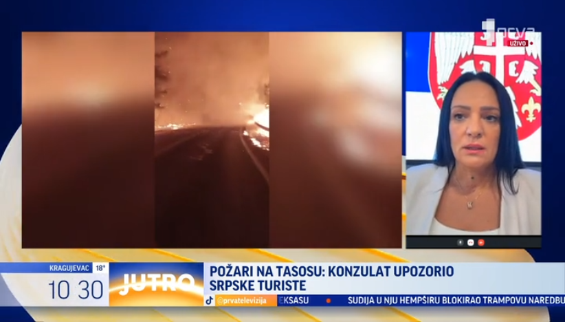 Požari na Tasosu: Konzulat upozorio srpske turiste