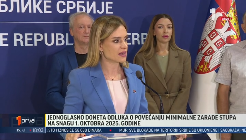 Povećan minimalac u Srbiji za 9,4 odsto