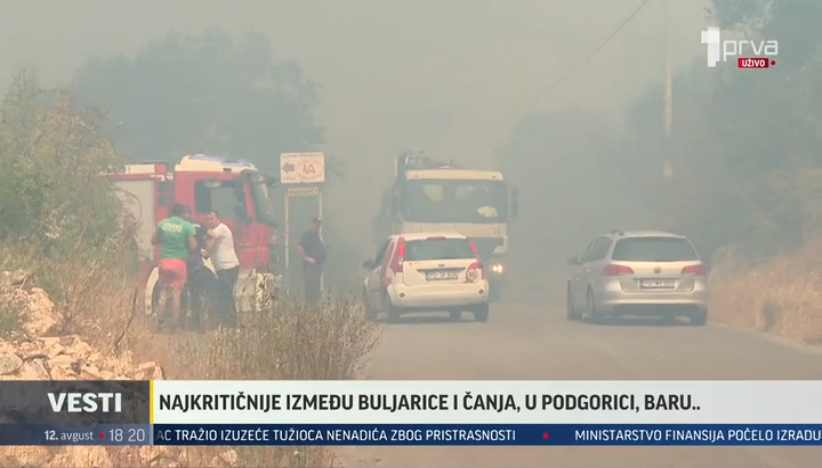 Šire se požari u Crnoj Gori