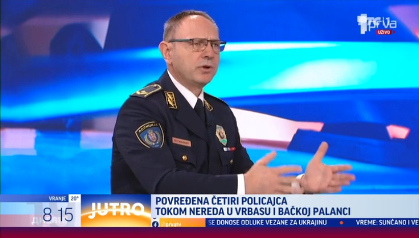 Direktor policije o nasilju u Vrbasu i Bačkoj Palanci