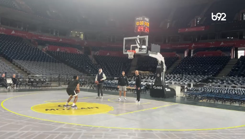 B92.sport na treningu Partizana