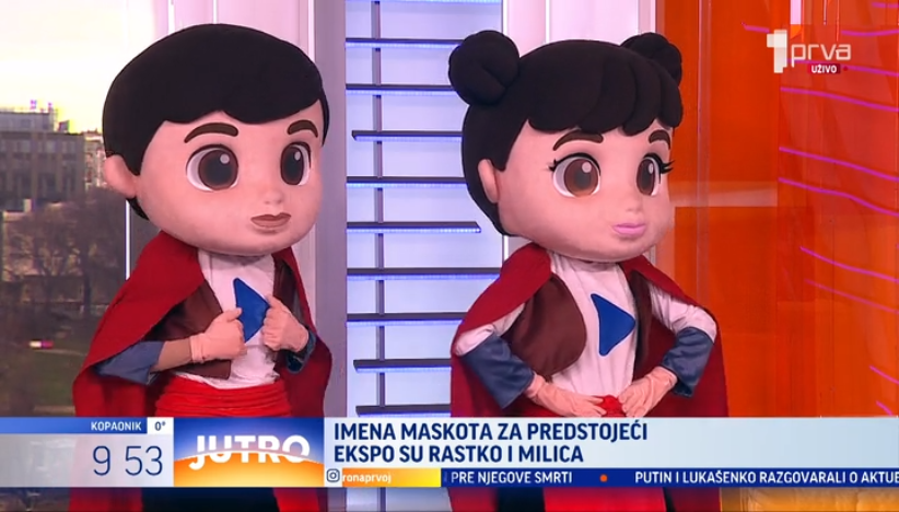 Rastko i Milica posetili studio Prve TV