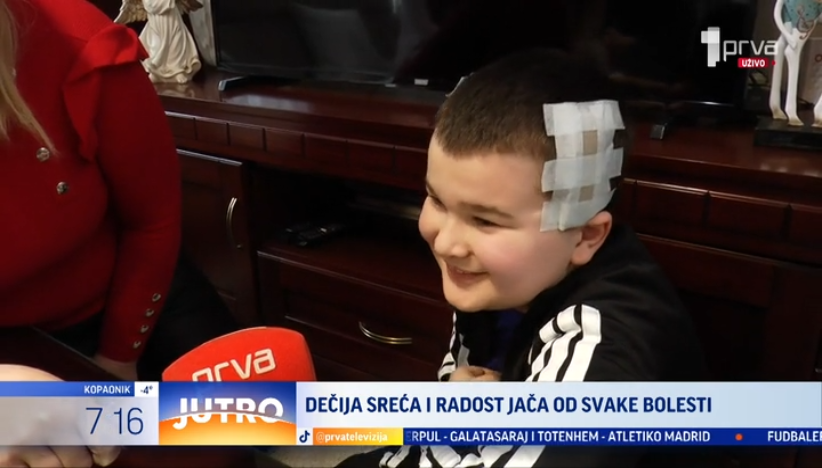 Dečak Andrija iz Bajine Bašte na TV Prva posle susreta sa Vučićem