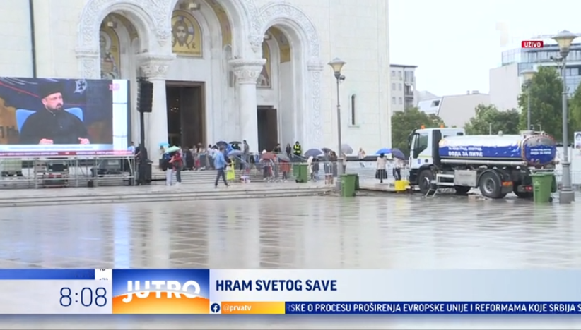 Časni pojas presvete Bogorodice danas će svečano biti ispraćen iz Hrama Svetog Save