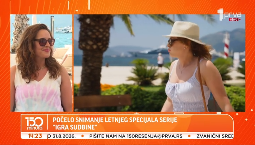 U Crnoj Gori traje snimanje letnjeg specijala serije "Igra sudbine"