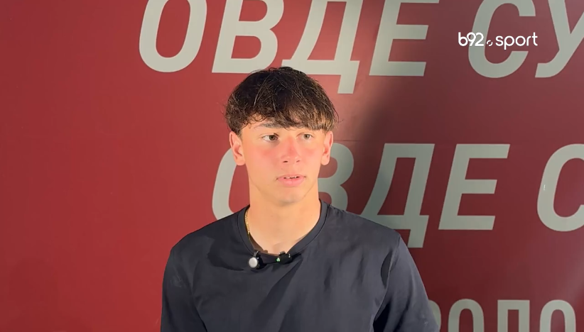 Matej Strika posle pobede Zvezde nad Larnom