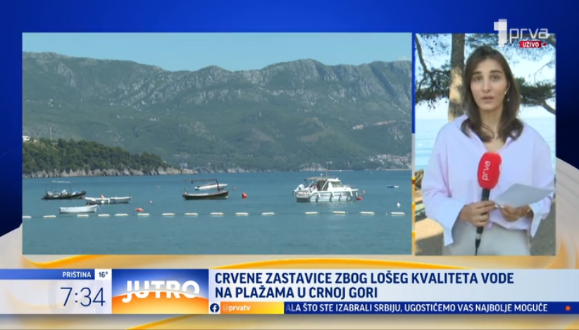 Crvene zastavice zbog lošeg kvaliteta vode na crnogorskim plažama