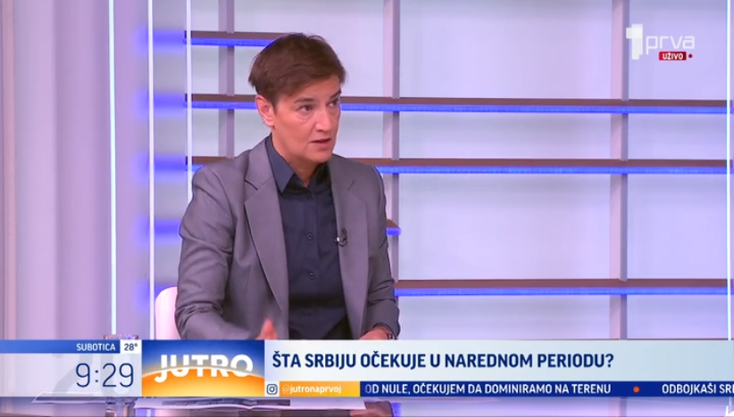 Ana Brnabić gošća "Jutra" na TV Prva